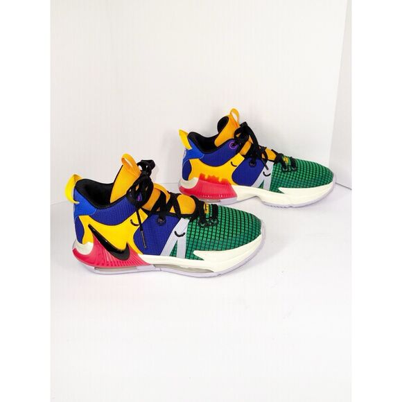 Nike LeBron Witness 7 Basketball Shoes Multicolor 5 Youth Big Kids Boys Unisex - Picture 13 of 15